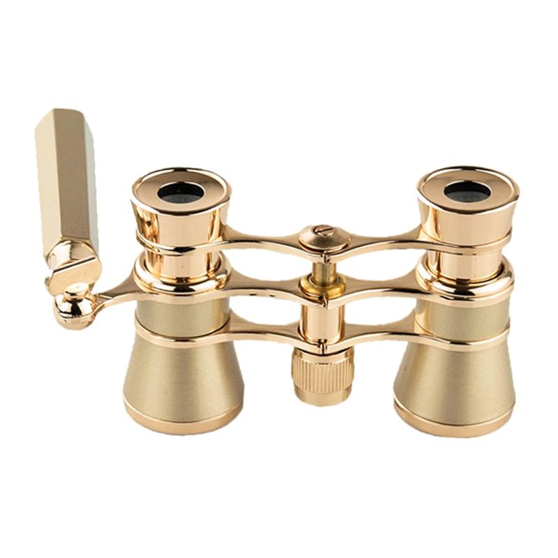 3X25 Opera Glasses Binoculars Theater Glasses Mini Binocular Compact Lightweight with Handle for Adults Kids Women Gift