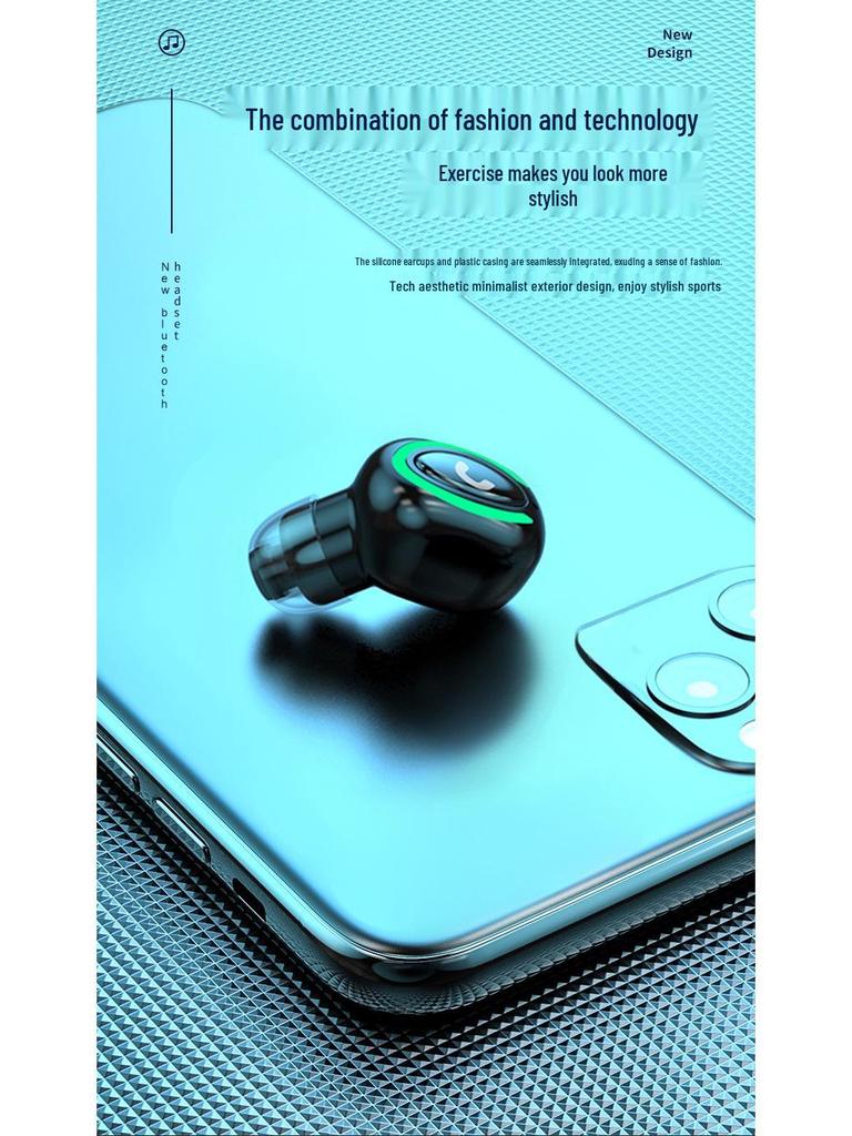 Bluetooth Earbuds M9: Single Ear, True Wireless Stereo, Long Standby, M6 Sports Model