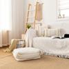 Modern Minimalist Square Pier Footstool Hand-woven Fabric Seat Cushion Simple Ottoman Unstuffed Moroccan Cushion Cover Crafts