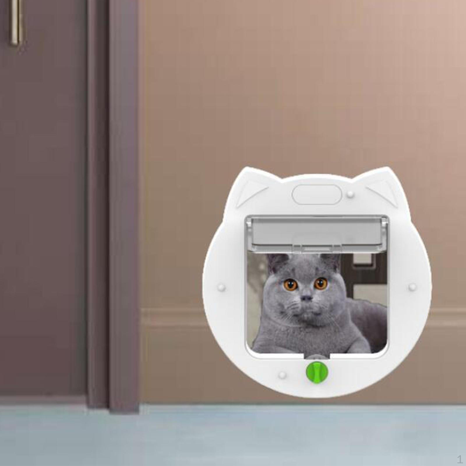 

Cat Dogs Doors Kitty Gate Easy to Install Weatherproof Door Frame Tunnel Indoor Outdoor Small Animal