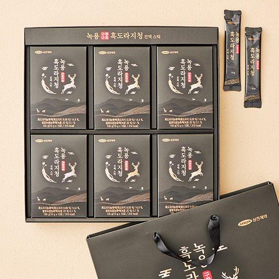 

[Samjin Pharmaceutical] WishHealth Deer Deer Antler Bottles, Black Bellflower Root Extract Sticks, 60 packs, 2 months supply
