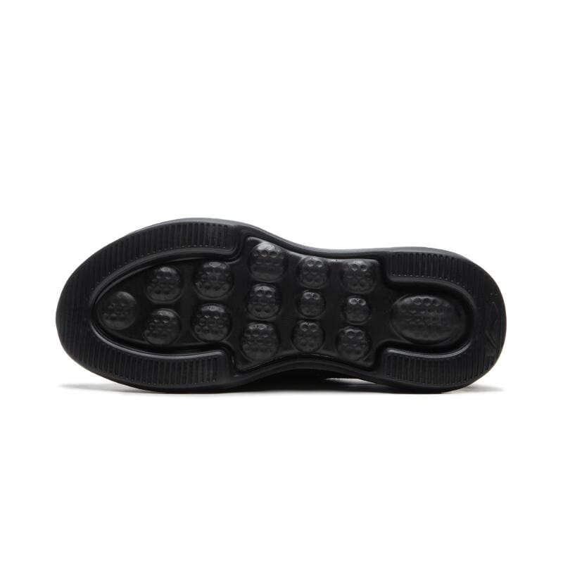 Li Ning Fabric Slip Resistant And Breathable Low Top Running Shoes Men's Black AGLU319-6