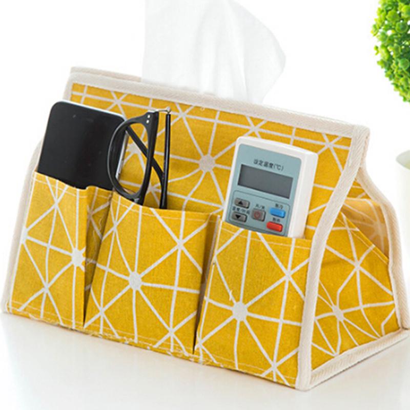 Pastoral Wind Baumwolle Lagerung Tissue Box Tissue Halter Desktop Schutt Tissue Abdeckung Wohnzimmer