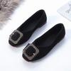 Fashion Square Toe Slip-on Shoes for Women Low Heel Elegant Woman Flats Casual Popular Fashionable Price Shoe Spring Chic Point Stylish