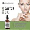 Pure cold pressed castor oil 2oz USDA organic for hair growth