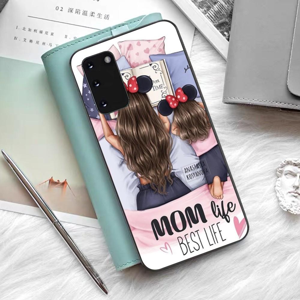 Super Mom MaMa Fundas Phone Case For Samsung S 9 10 20 21 22 23 30 23 24 Plus Lite Ultra FE S10lite Fundas