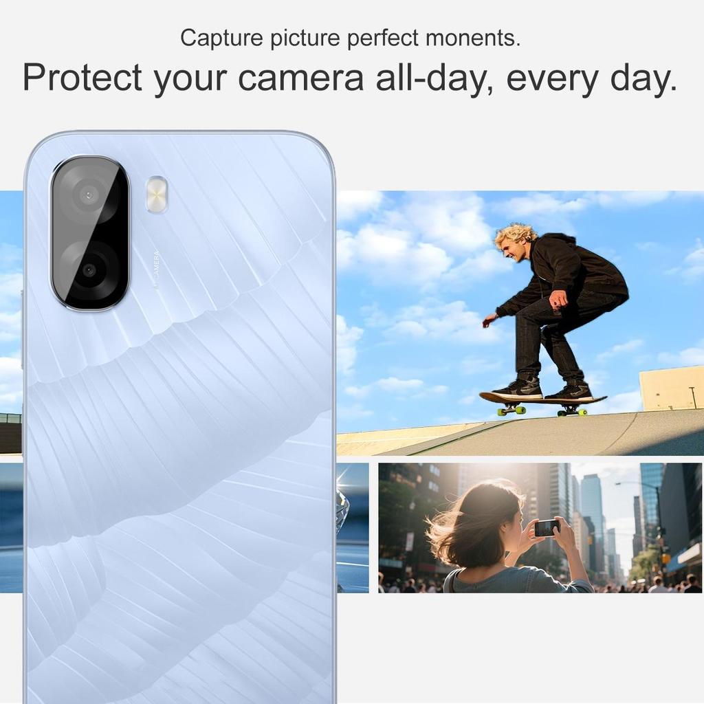 For OPPO A6x 4G 5G Glass IMAK High Definition Glass Lens Film Black Version