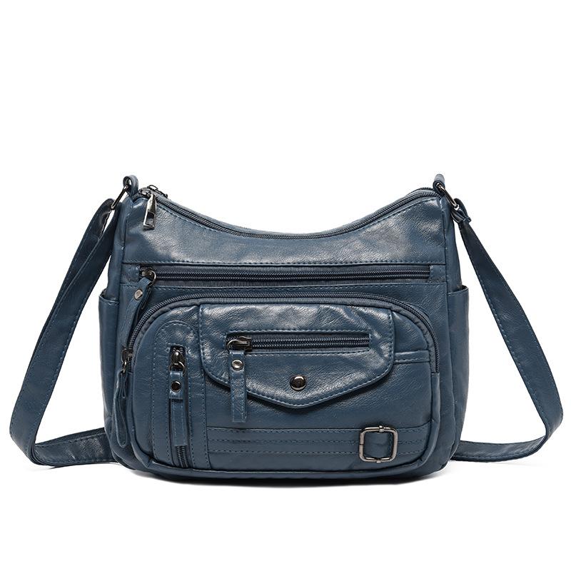 

Multi Pocket Single Shoulder Fashionable and Simple Crossbody Bag синий
