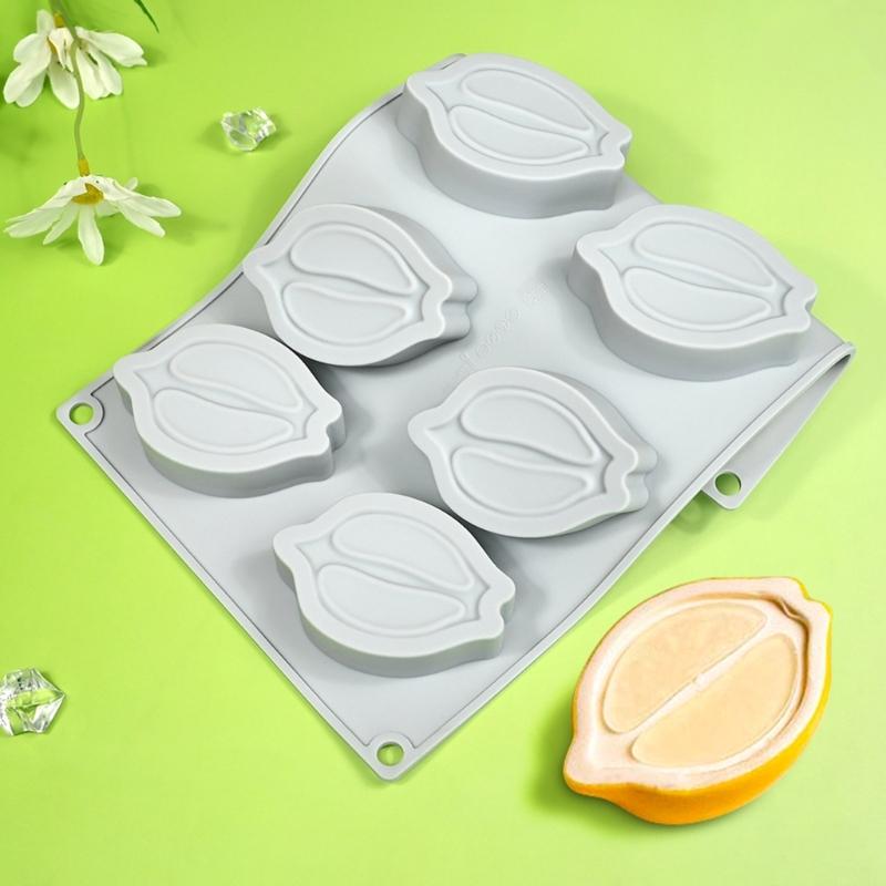 Silicone 8 Cavity Fruit Shape Mousse Cake Mold Set High Temperatures Resistant Dessert Mould Practical Baking Tool