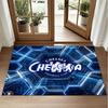 Chelsea FC Design Crystal Velvet Rug Soft Decorative Mat for Bedroom Entrance