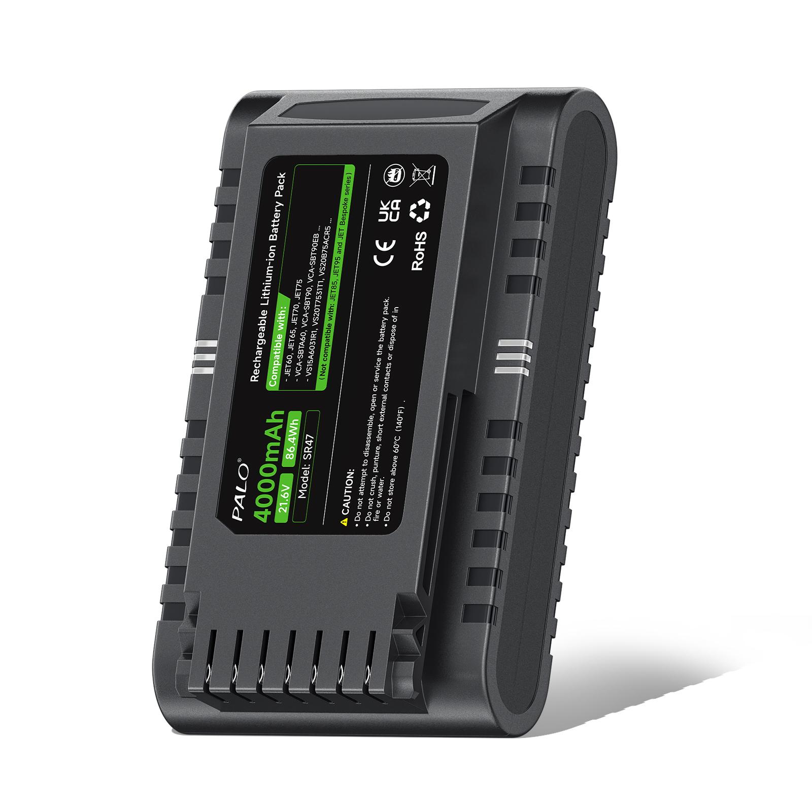 PALO 21.6V 4000mAh New for Samsung JET65 JET60 JET70 VCA-SBTA60 Dust collector replacement battery 1PCS