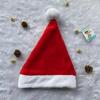 Seven-Color Plush Santa Hat Christmas Decor: Red, Blue, Purple, Coffee, Yellow, Pink, Green