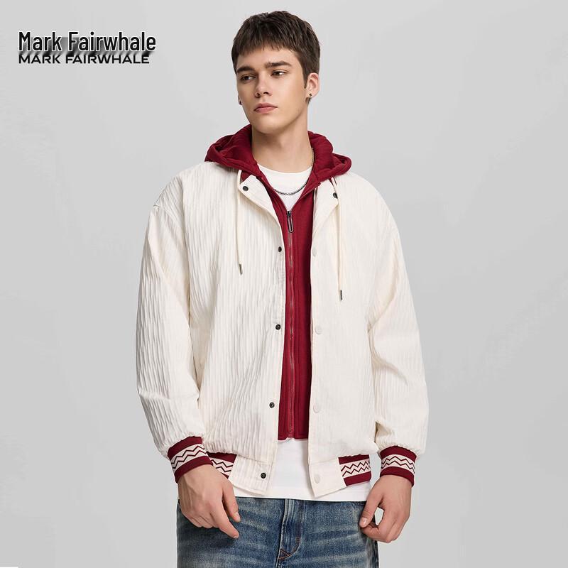 

Mark Fairwhale Men s Casual Hooded Bomber Jacket L