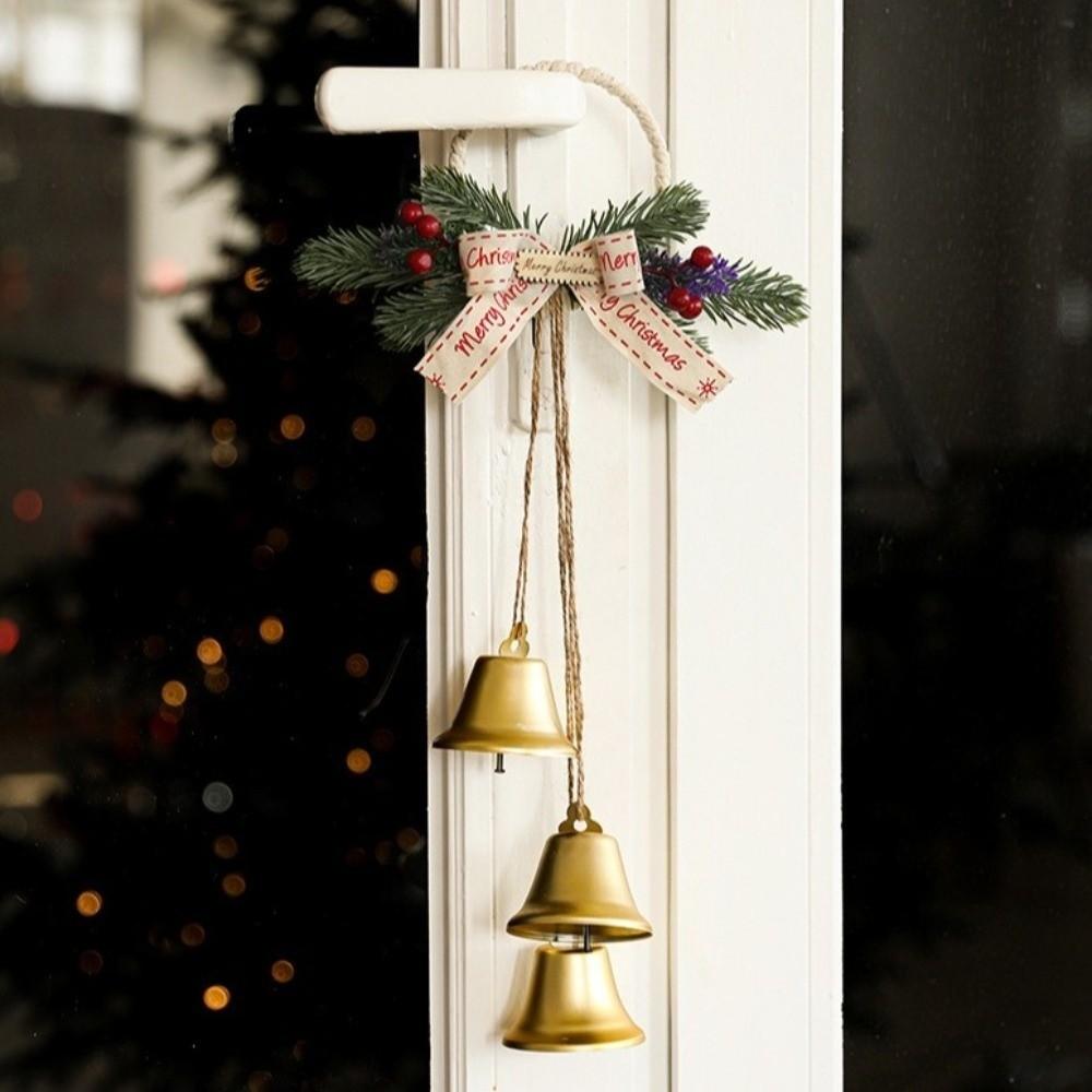 Pleasant Sound Christmas Bell With Bowknot Bell Ornament Christmas Tree Pendant  Party