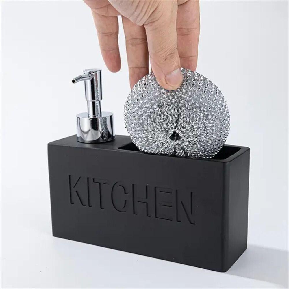 With Holder Soap Dispenser Resin Detergent Dispenser Liquid Hand Soap Dispenser  Kitchen