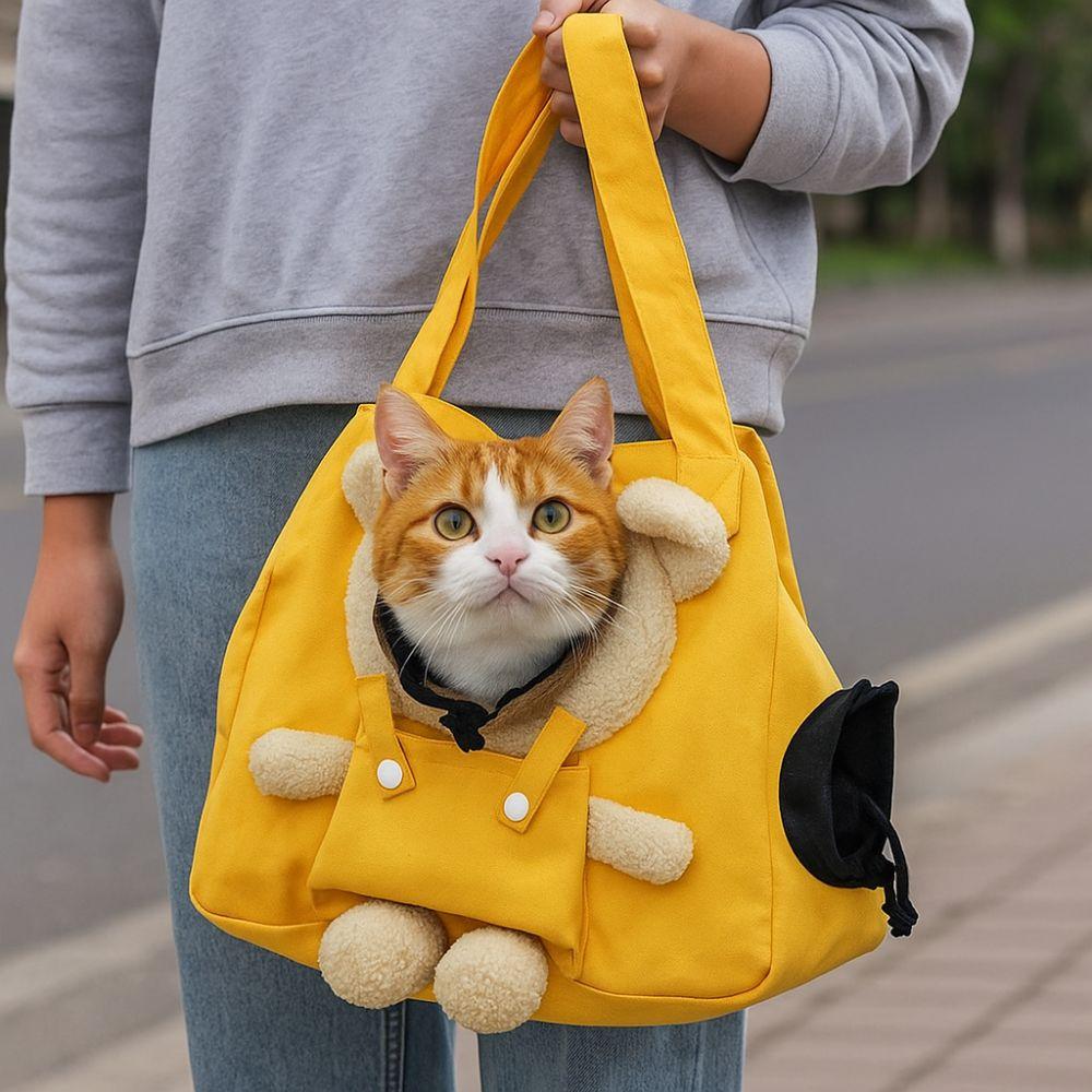 Adjustable Pet Travel Bag Portable Pet Outdoor Bag Practical Cat Carrier Bag Outdoor Camping