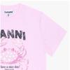 Ganni Women ShorT Sleeve T shirT Crab Logo 868 A1050197