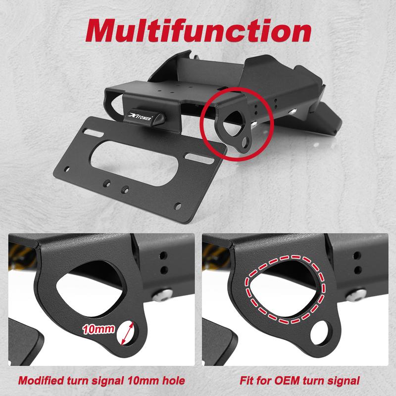 License Plate Holder Bracket For Ducati Multistrada V4 /V4S 2024 Motorcycle Rear Tail Tidy Fender Eliminator Kit