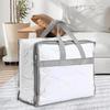 Large Capacity Clear Tote Bags Transparent Bedding Blanket Organizer Clothes Storage Bag  School
