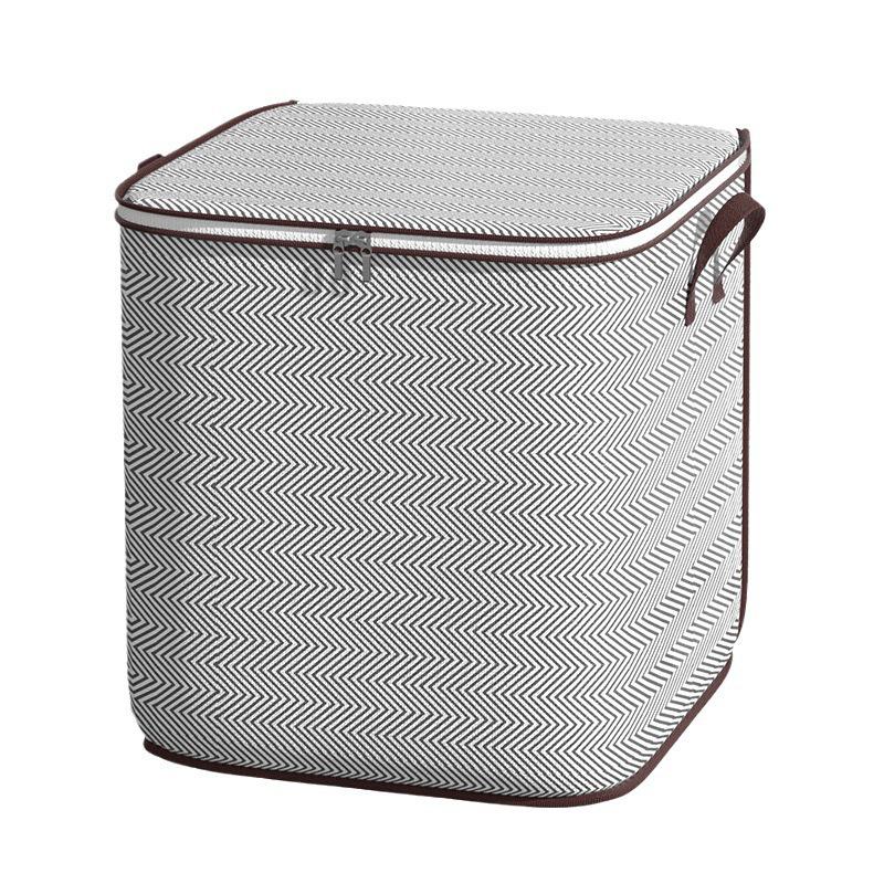 Gray Arrow Zippered Quilt & Clothes Storage Bag Organizer