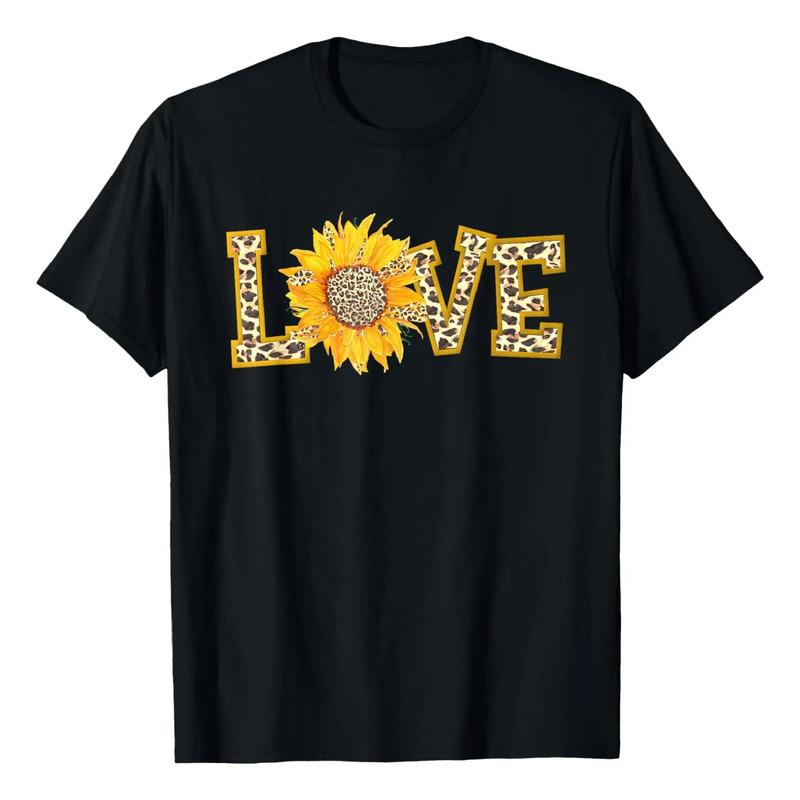 Bonita Camiseta De Camisas Y Tops Con Forma De Girasol S