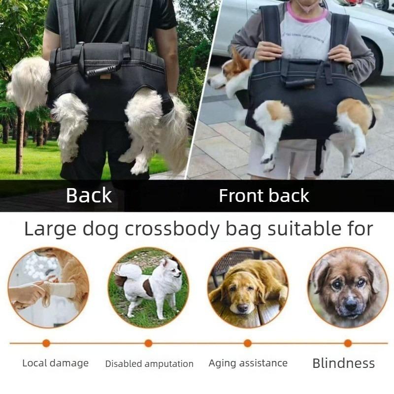 Pet Travel Backpack Shoulder Carrier Outdoor Hiking Walk Durable Oxford Fabric Dog Carrying Bag with Strap Fixation Pets Bag