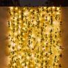 Solar Garland Lamp 2/5/10M Maple Leaves Solar Outdoor Lights Festoon LED Light String Wedding Garden Holiday Balcony Decoration