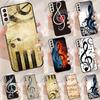 Musiktaste Funda Hülle Für Samsung Galaxy S25 Ultra S9 S10 S20 S21 S22 Plus S23 Ultra S24 FE Handyhülle