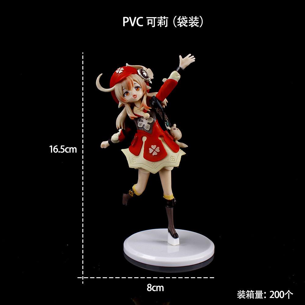 Genshin Impact Klee Hibana Knight Anime Figure Eula Klee Paimon Hu Tao PVC Action Figure Collection Model Doll Kid Gifts