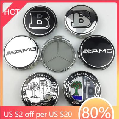 New 2025 Hot 75mm 4pcs Mercedes Benz Wheel Center Cap Hubcap for Mercedes AMG Apple Tree B W204 W211 W205 W212 W203 W213 W124 Ca