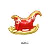 Inflatable Christmas Sleigh Balloon Deer Elk Aluminum Film Balloon Christmas Elk Balloon  New Year