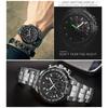 Top Brand Luxury Sport Watch For Men Quartz Chronograph Date Luminous Full Steel Wrist Watch