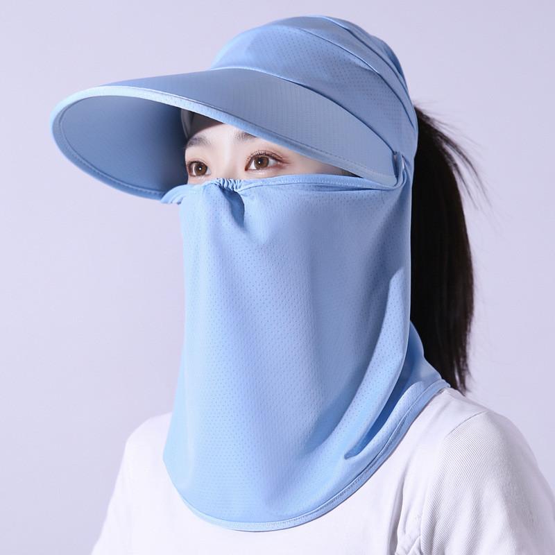 Sun Protection Cap For Women Summer Outdoor Uv Face Shield With Adjustable Fit