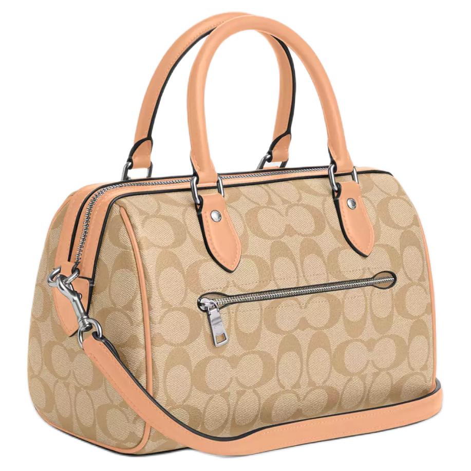 Coach Rowan 26 Vintage Floral Zip Closure Coated Canvas And Recycled Leather Tote Crossbody Bag Medium Women bags CS188-SVX1W