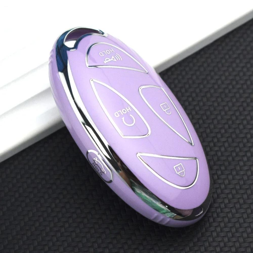 Smart Remote Key Shell Fob TPU Car Key Case for Hyundai 5/7 Buttons Grandeur GN7 KONA Ev 2023 Lonic 6 Auto Cover Accessories