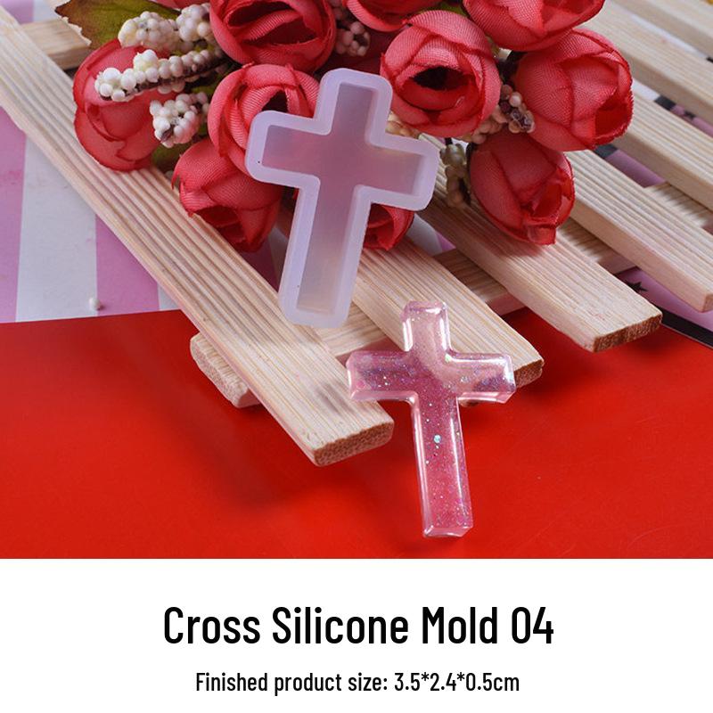 

DIY Crystal Epoxy Cross Star Pendant Mold for Handmade Charms