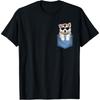 Cute Pocket Alaskan Malamute Lover Dog Mom T-Shirt