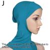 Women Hat Cover Cap HeadWrap Scarf Muslim Turban Muslim Hijab Clothing Accessories Pure Color Soft Lady