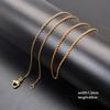60pcs 1.5mm-4mm Width 40-60cm Length Stainless Steel Necklace Chain Pendant Hang Charms Women Jewelry Making DIY Accessories