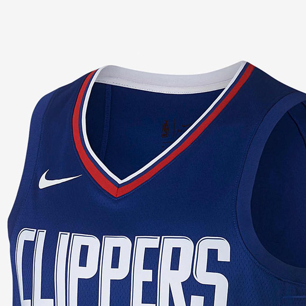 Nike NBA Williams Clippers Team Edition Sleeveless Quick-Dry Straight Basketball Vest Men Tops Blue 864481-411