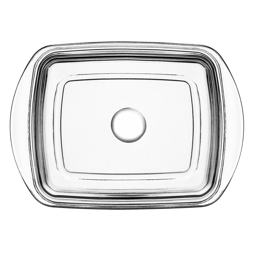 KADAX Butterdose Butterdöschen mit Deckel für Butter Glasbehälter 16 cm Klassisch