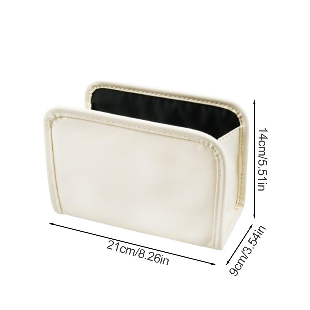 

Органайзер для сиденья автомобиля, кожаная сумка для телефона, органайзер для сиденья автомобиля, держатель, коробка, компактный портативный органайзер бежевый