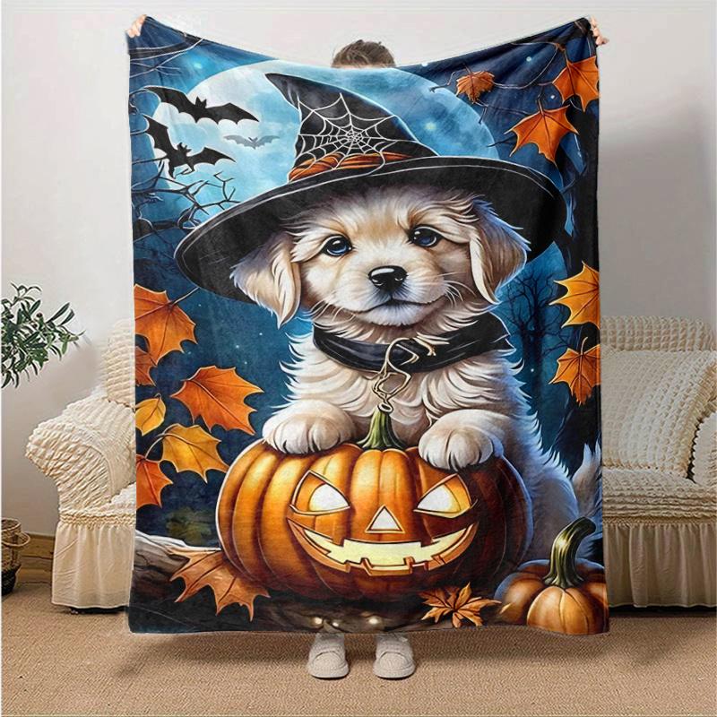 

1pc Wizard Dog Themed Cartoon Blanket Seasonal Home Decor Gift Soft Perfect for 80x120cm