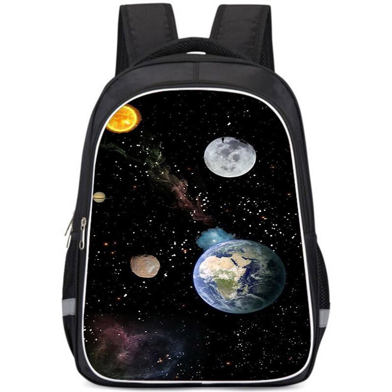 Large Capacity Lightweight 3d Backpack For Kids Oxford Cloth Unisex School Bag