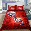 Ultraman Illustrations Bedding Set, 1 Duvet Cover & 2 Pillowcases, Suitable for Home Furnishing, Ideal Gift for Fans