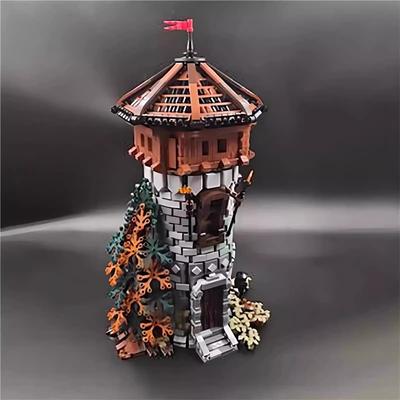 Retro Building Building MOC-124071 Medieval Building Townhouse Castle Tower Building Block Toy