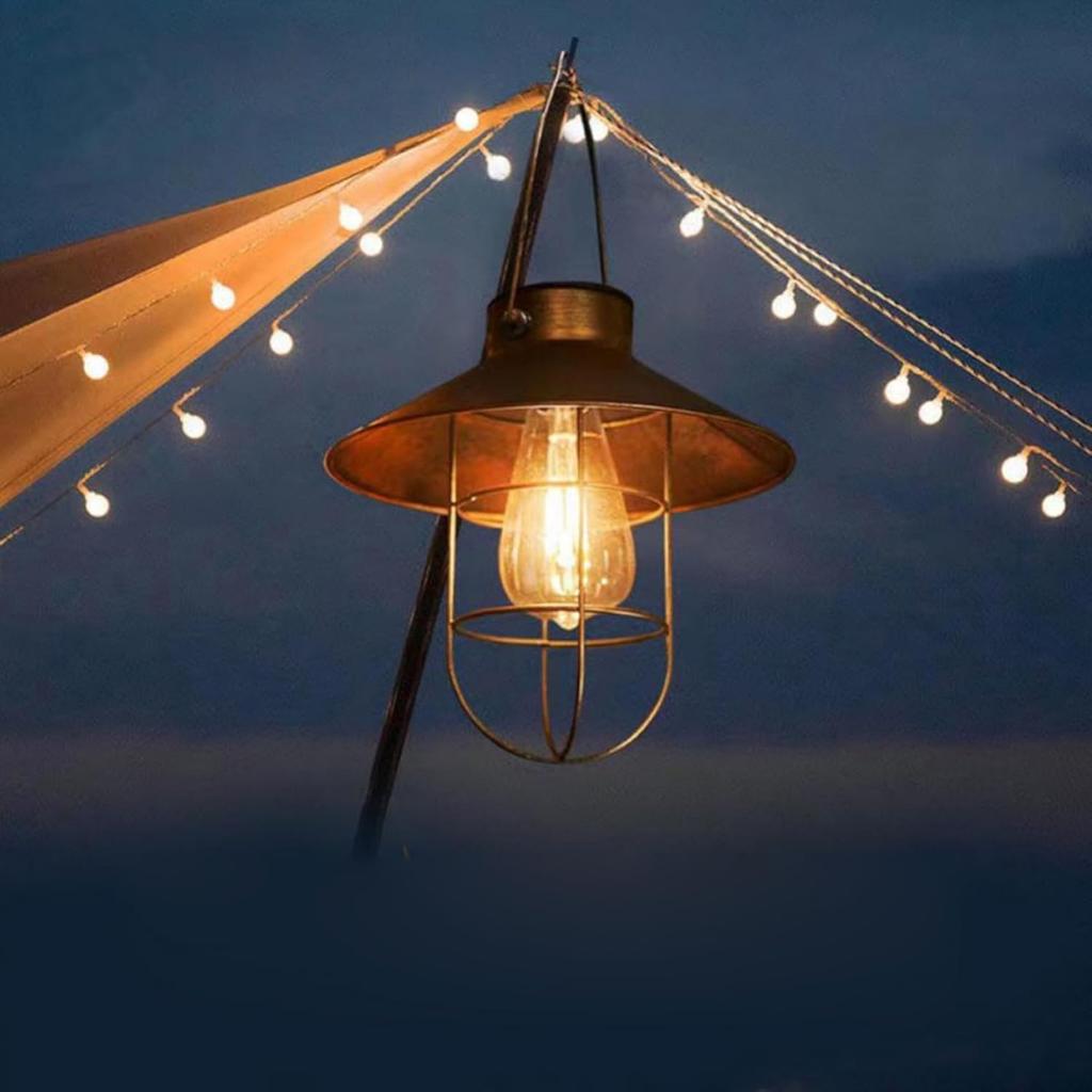 Solar Light Bulb Waterproof Solar Powered Light Bulbs 7cm/2.7inch Replacement Top with Bulb Warm White LED for Outdoor Solar Lanterns