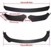 Nissan Fairlady Z RZ34 Front Bumper Lip Spoiler 3 Split Cover Trim Upgrade Anti-Scratch