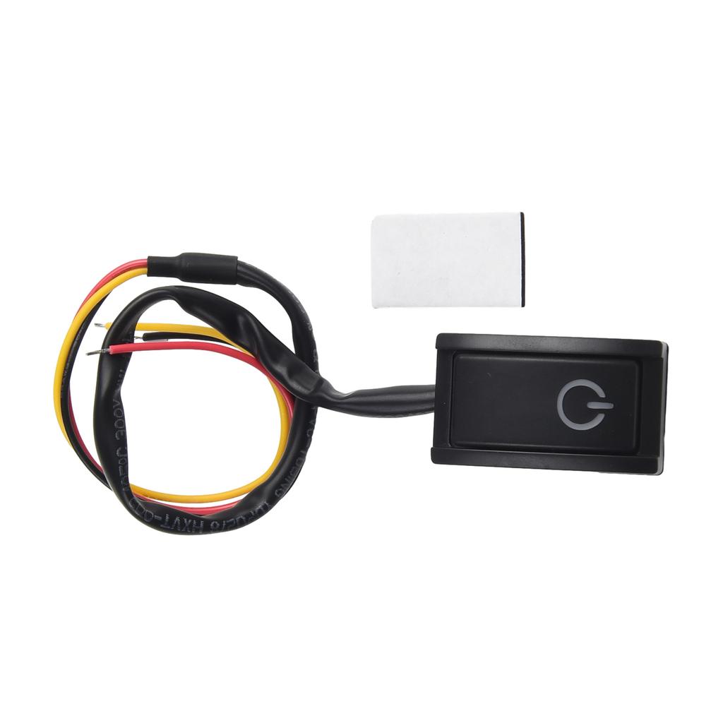 DC12V/200mA Car Auto Interior DIY Mount Push Button Latching Turn ON/OFF Switch Sticker LED Light RV Truck ON/OFF Switch Switches4