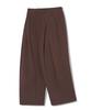 TRILLION Front V-Tuck Wide Slacks [Brown]